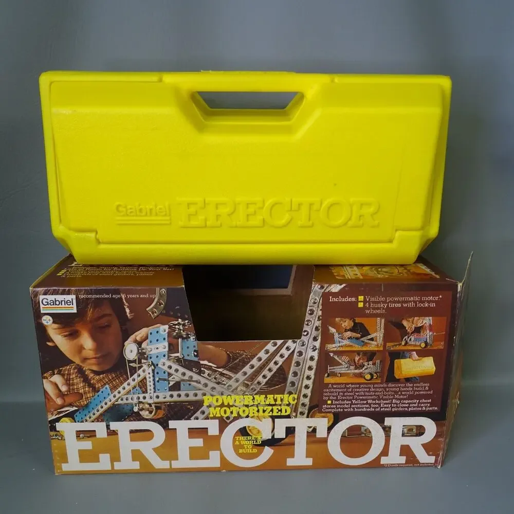 Vtg Gabriel Powermatic Motorized Erector Set #36144 Metal Building Toy